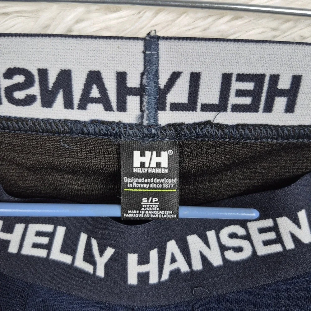 Helly Hansen Mens LIFA Merino Base Layer Pants Navy Blue Thermal Leggings S